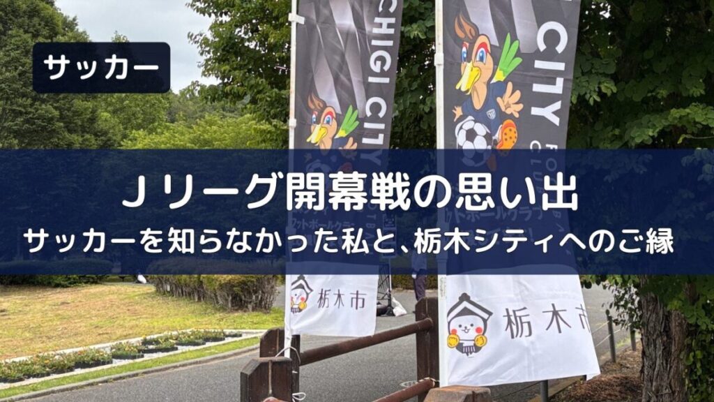1993年Ｊリーグ開幕戦の思い出と栃木シティへのご縁をつづる体験記のアイキャッチ画像