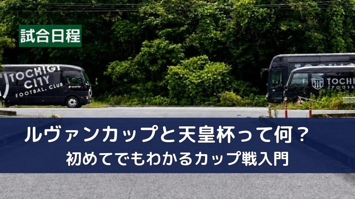 ルヴァンカップと天皇杯をやさしく解説するカップ戦入門ガイド